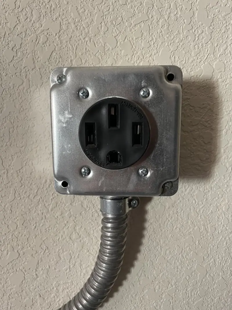 NEMA 14-50 outlet installed for Smart Home Electrical in Bonanza